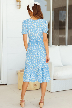 Need Some Company Midi Dress Blue