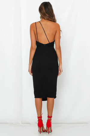 Taking It Back Dress Black